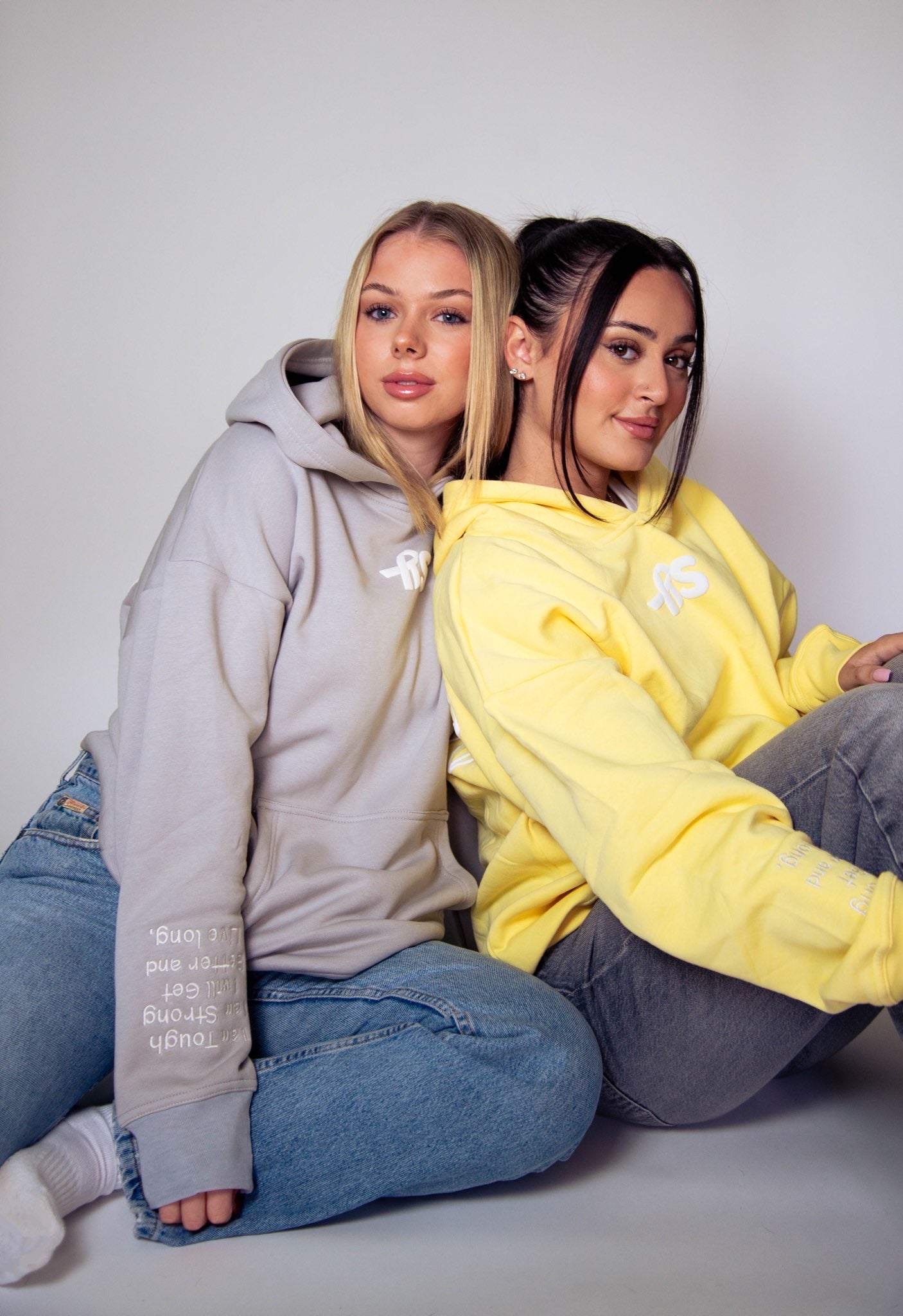 Cozy Motivational Elephant Hoodie-Grey