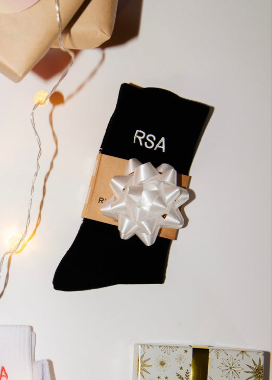 RSA Black Crew Sock